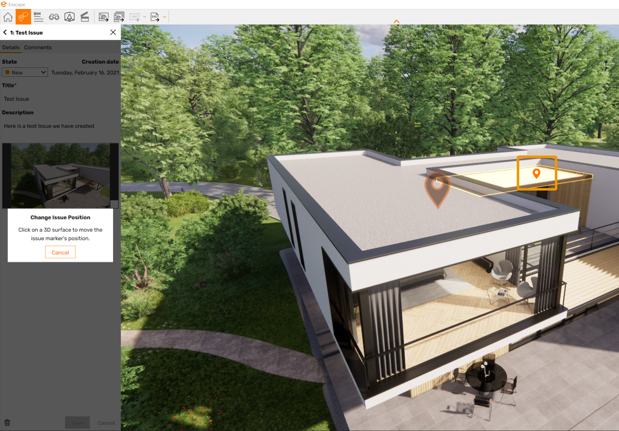 Change Camera Position marker