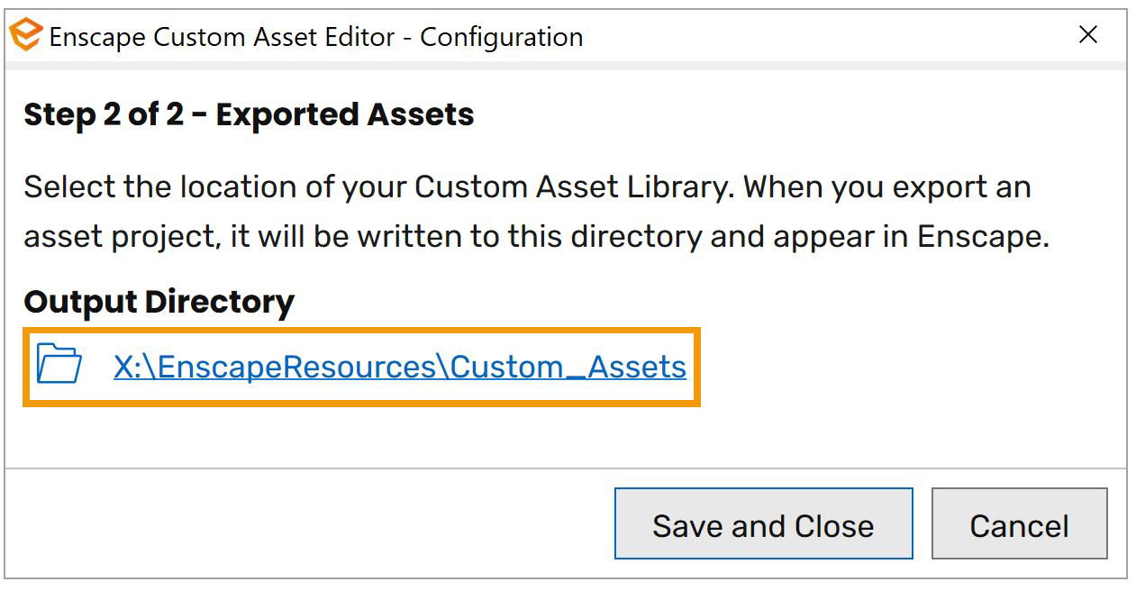 Custom Asset Library Enscape